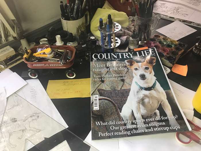 country life magazine with dog illustrations