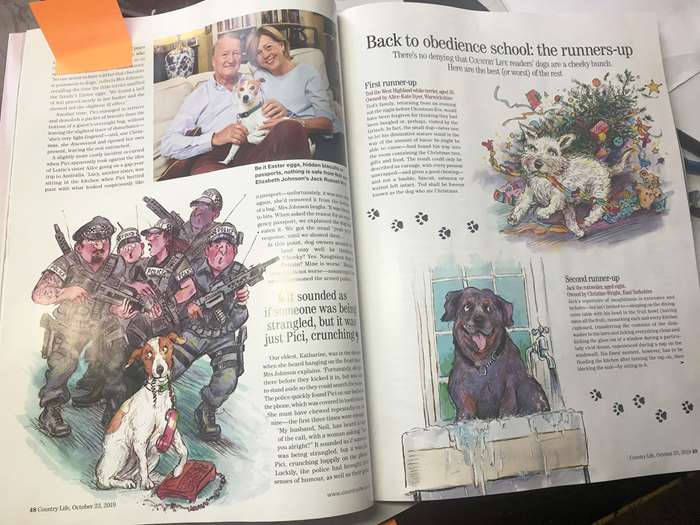 graphic images of dog in magazine