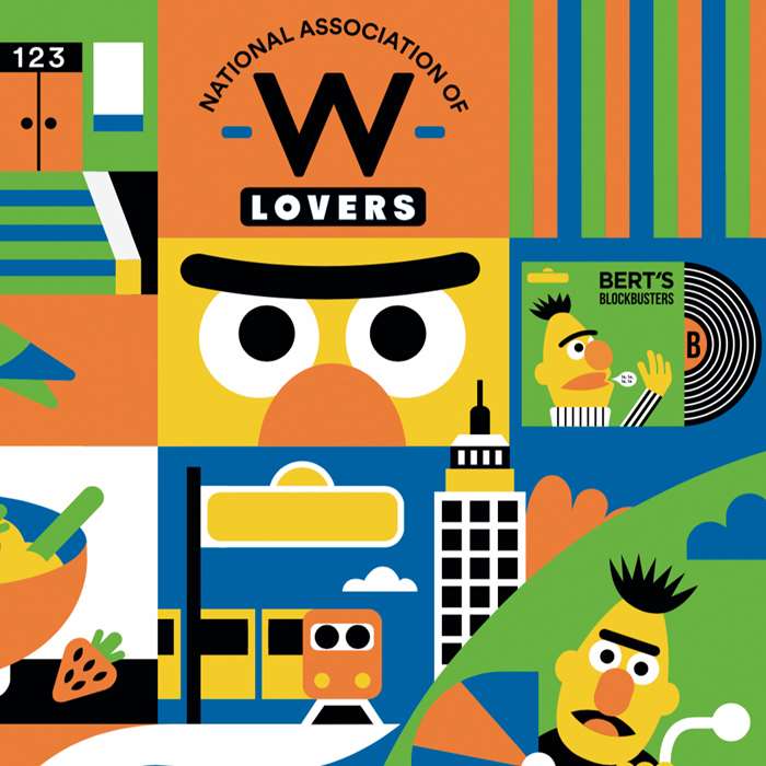 artworks on occassion of sesame street's 50 years
