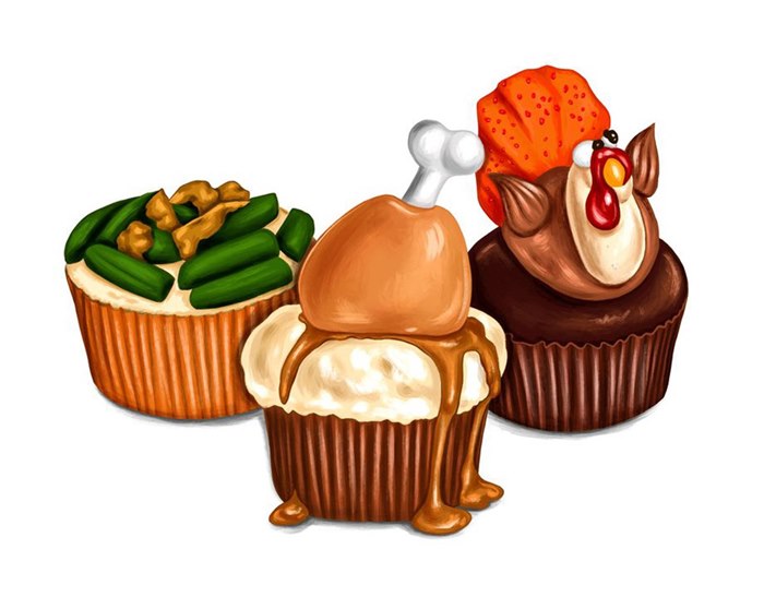 Thanksgiving cupcakes