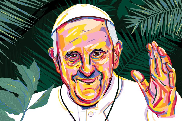 portrait of Pope Francis