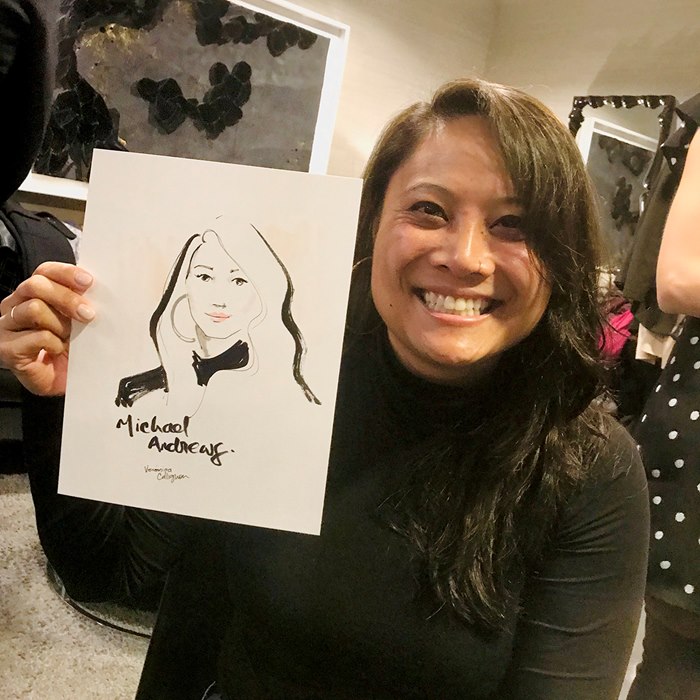 Live event drawing by Veronica Collignon