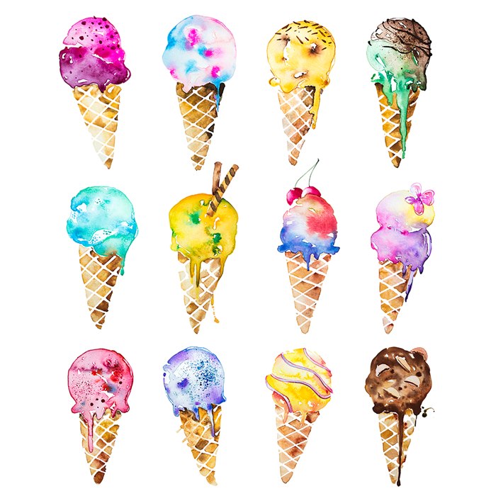 Ice cream illustration