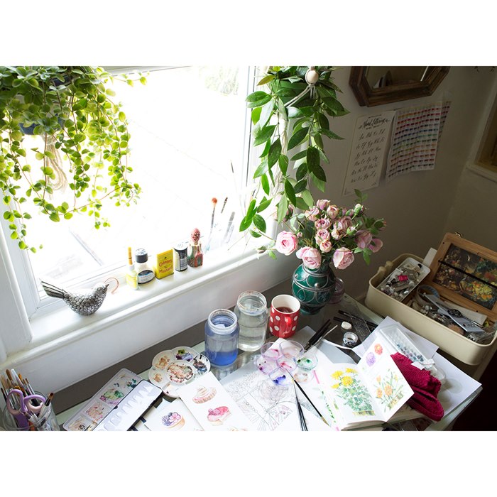 Enya Todd scrapbook artist's drawing room