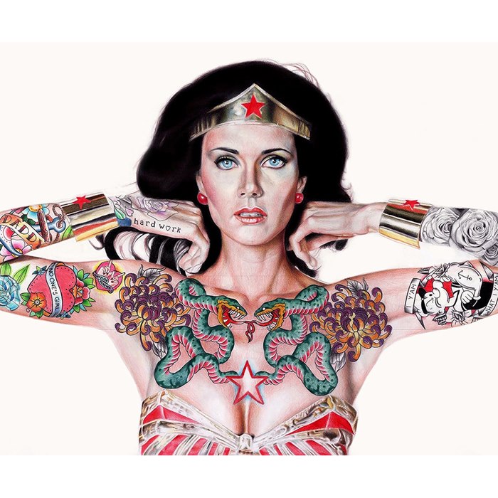 Female realistic portraiture art 