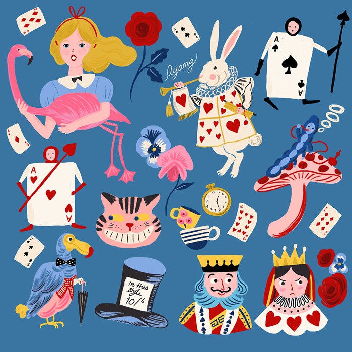Vintage illustrations by Ayang Cempaka