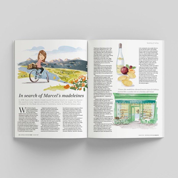 Food and drink artwork for magazine