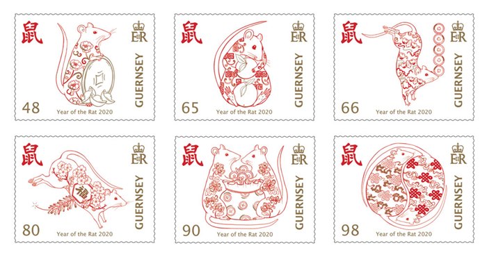 The Year of the Rat stickers design by Chrissy Lau
