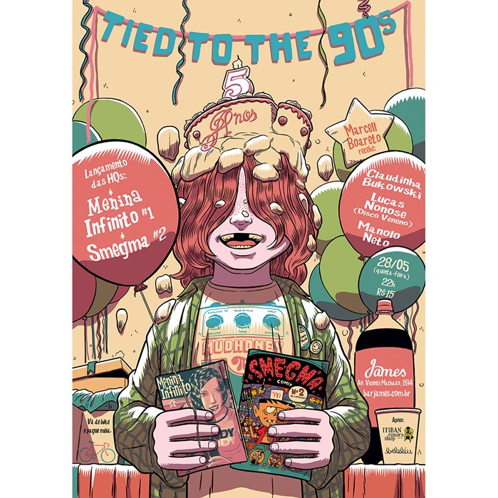 Comic art of tied to the 90's