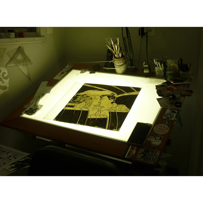 Live drawing illustration by Fabio Lyra