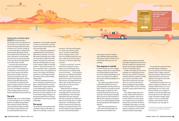 Marital Drift article editorial illustration by Nikolai Senin