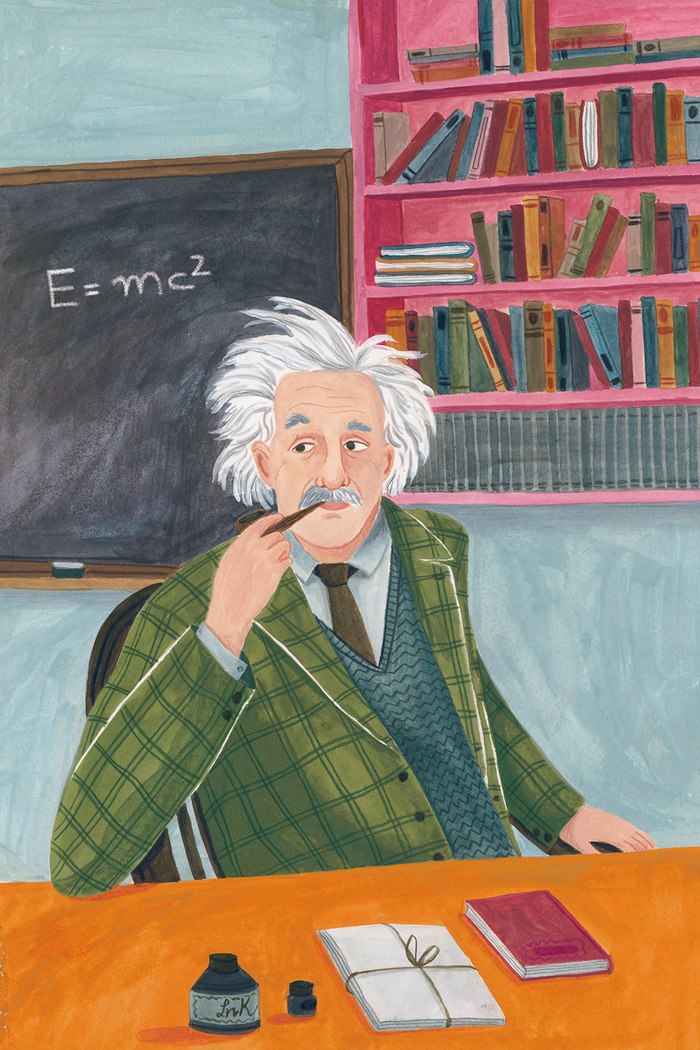 Albert Einstein portrait art