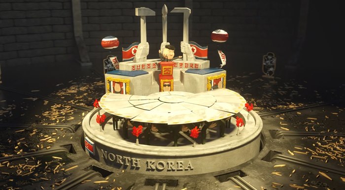 character design of North Korea battle styles