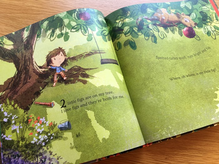 Tree illustration for book page