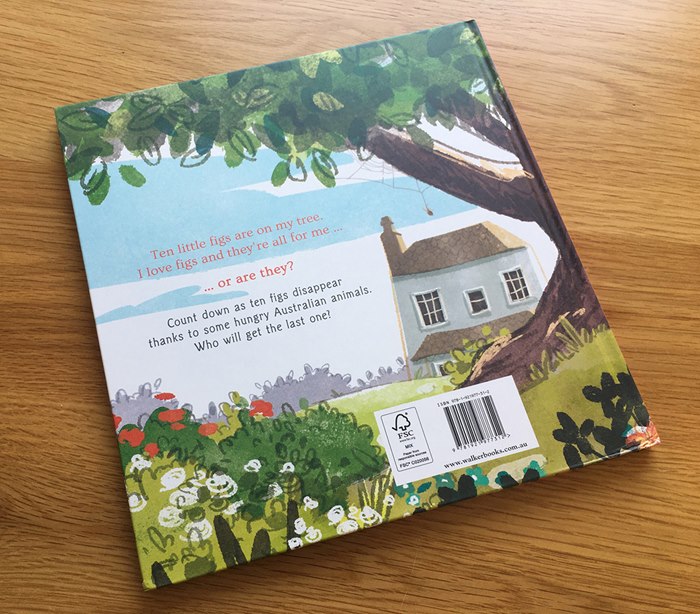 Ten Little Figs book back cover design