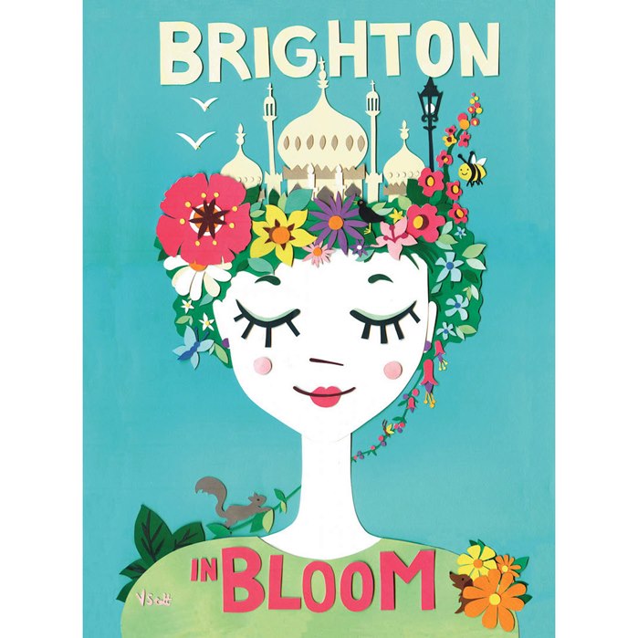 Illustration of Brighton in bloom