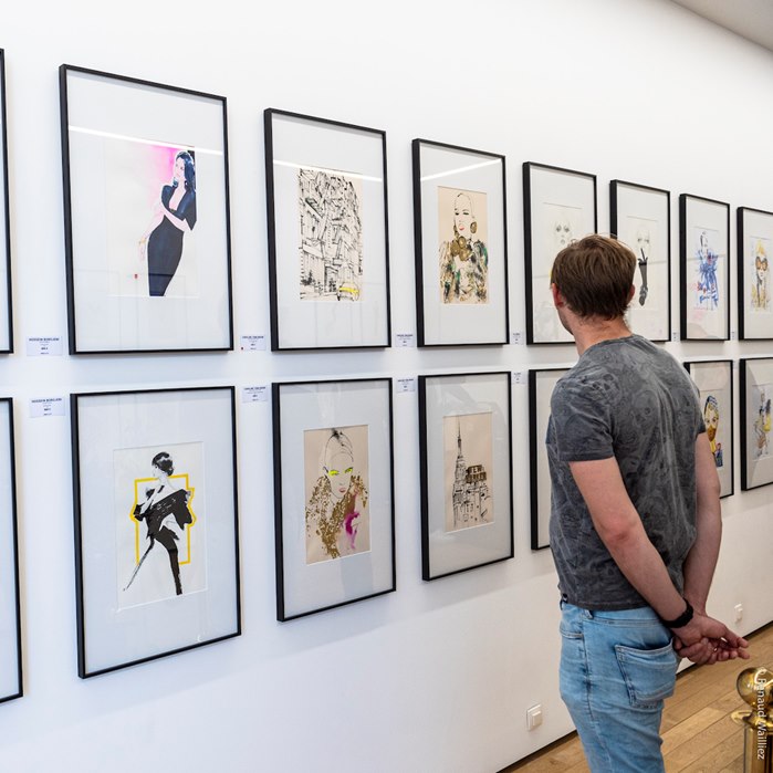 Dena Cooper Fashion Illustration exhibition at Acid Gallery in Lille in France