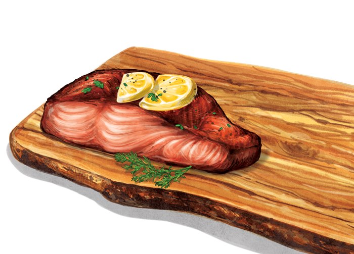 Chicken food illustration 