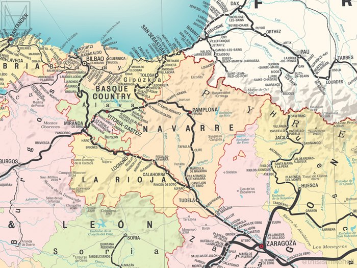 Spain Map illustration 