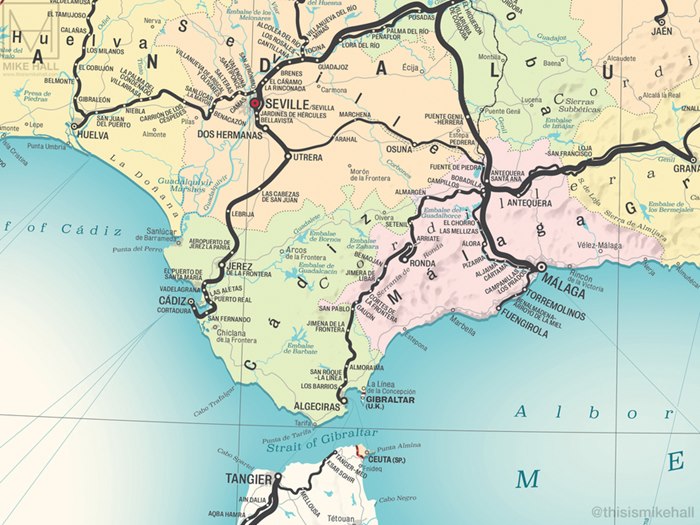 Portugal map illustration 
