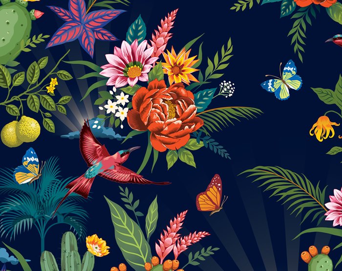 floral wallpaper illustration