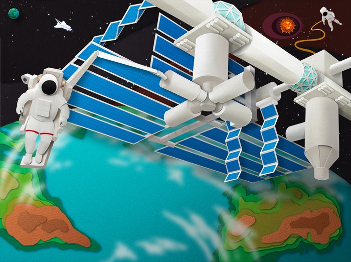 Space station illustration