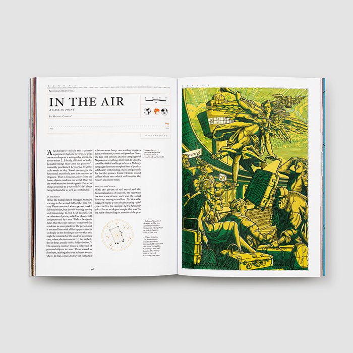 In the air book page illustration