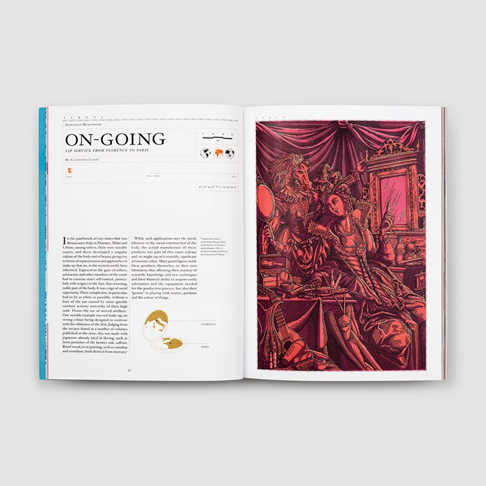 Magazine page illustration by Studio Hosego