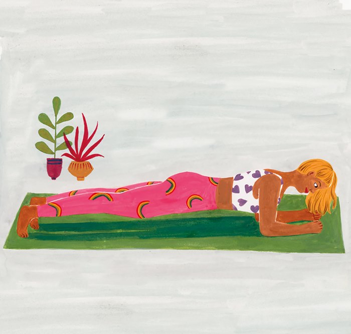 watercolor painting of plank exercise
