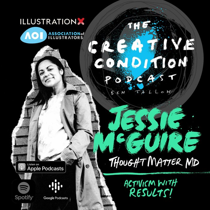 Activism and work that matters. New York design agency ThoughtMatter MD Jessie McGuire.
