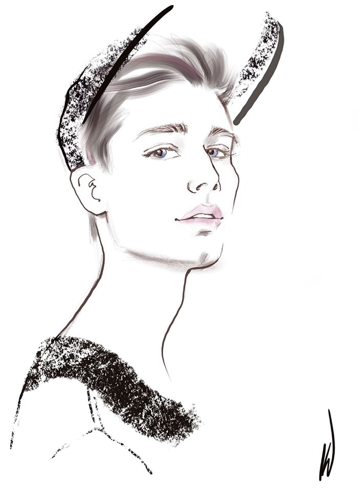 Fashion illustration by Katharine Asher