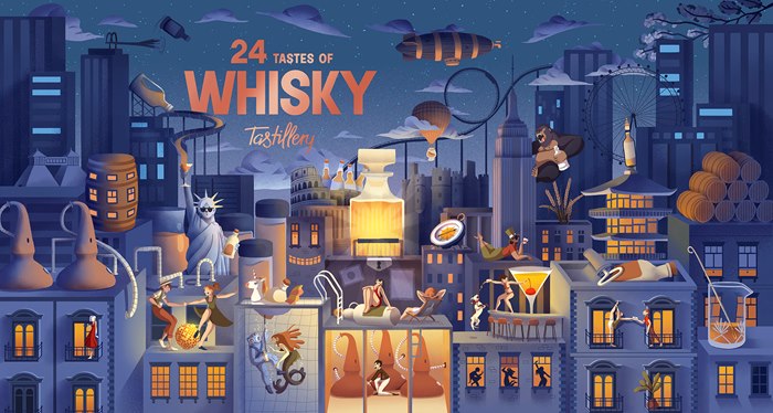 24 Tastes of Whisky calendar for Tastillery