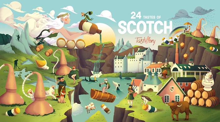 Tastillery's 24 taste of scotch calendar