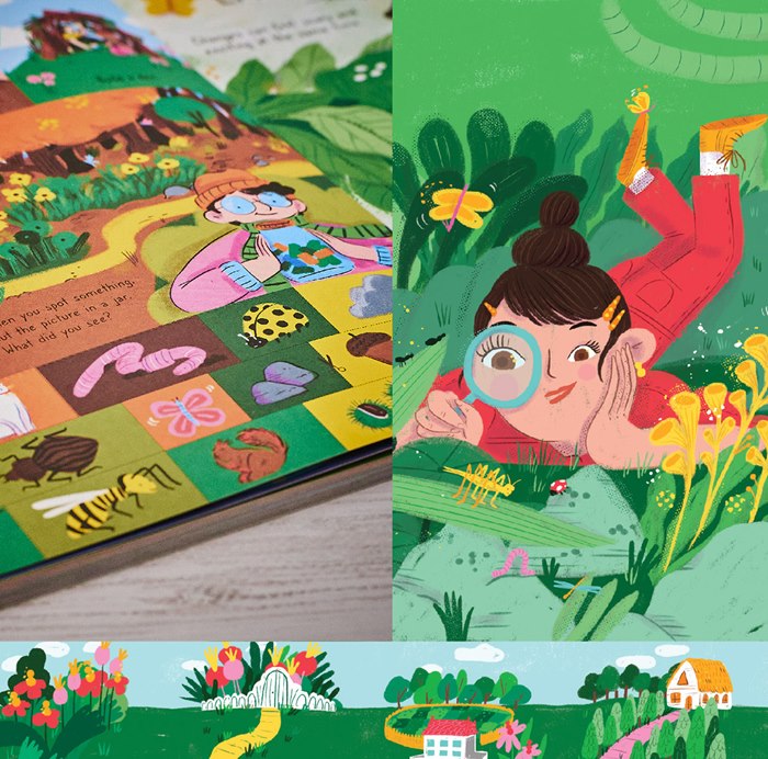 Children's activity book illustration