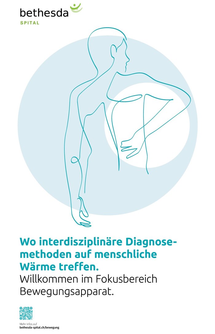 Back Ache illustration for Bethesda Hospital in Basel