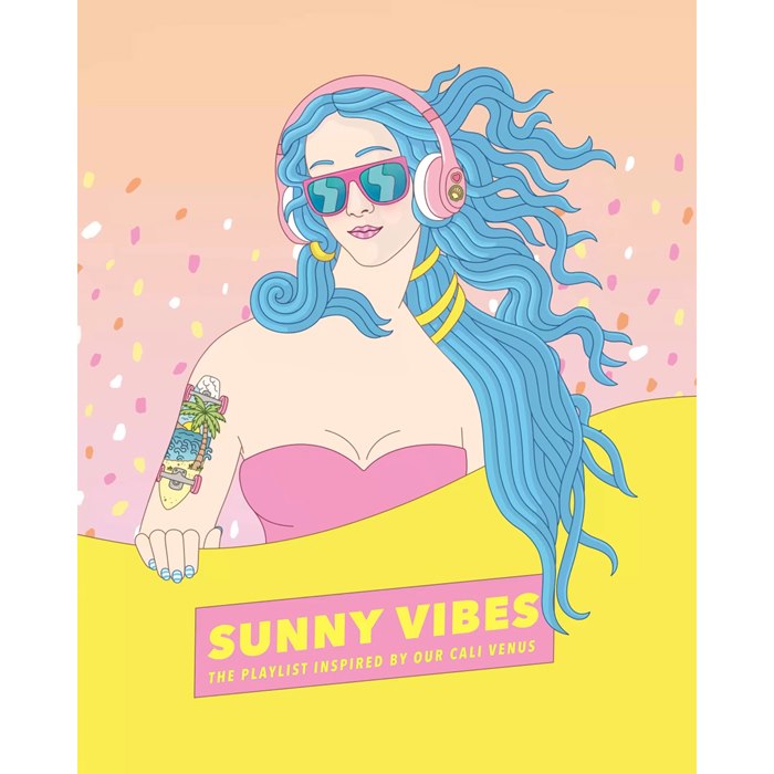 “Sunny Vibes” poster design for Poke House