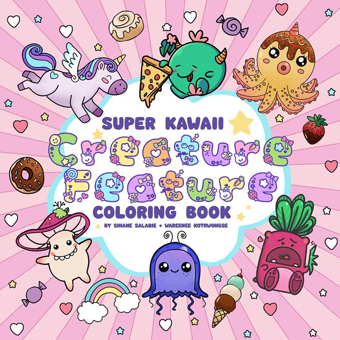 A fun animal-themed colouring book by Shiane Salabie