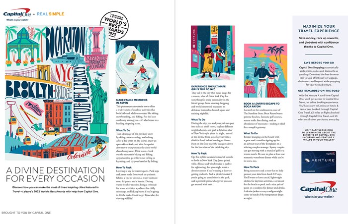 Dina Ruzha creates a series of bright travel illustrations