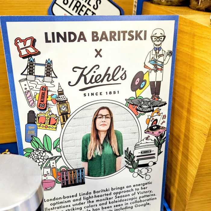 Linda Baritski (AKA Season of Victory) em sua campanha global &#39;Kiehl&#39;s Loves&#39;.