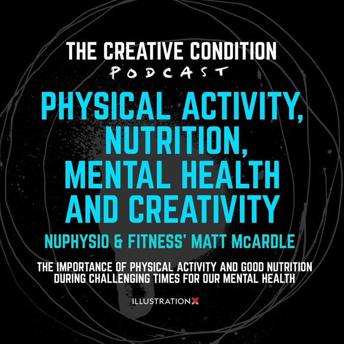Atividade física, nutrição, saúde mental e criatividade.