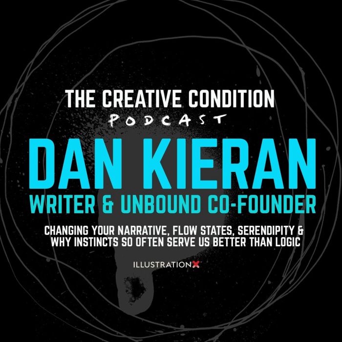 Dan Kieran, escritor e cofundador da Unbound em serendipidade, instinto e criatividade