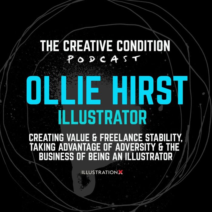 イラストレーターの Ollie Hirst が、安定性、イラストレーションのビジネス、そして私たち自身のストーリーの使用について説明します