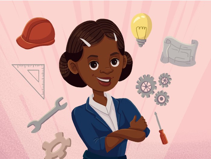A black woman character for Enedina Marques Book