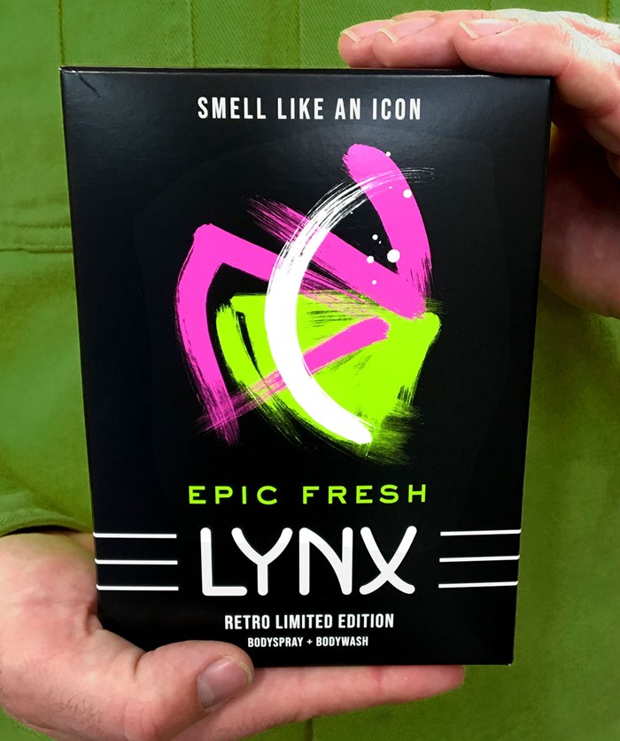 Limited-edition Lynx/Axe gift set design by Ben Tallon