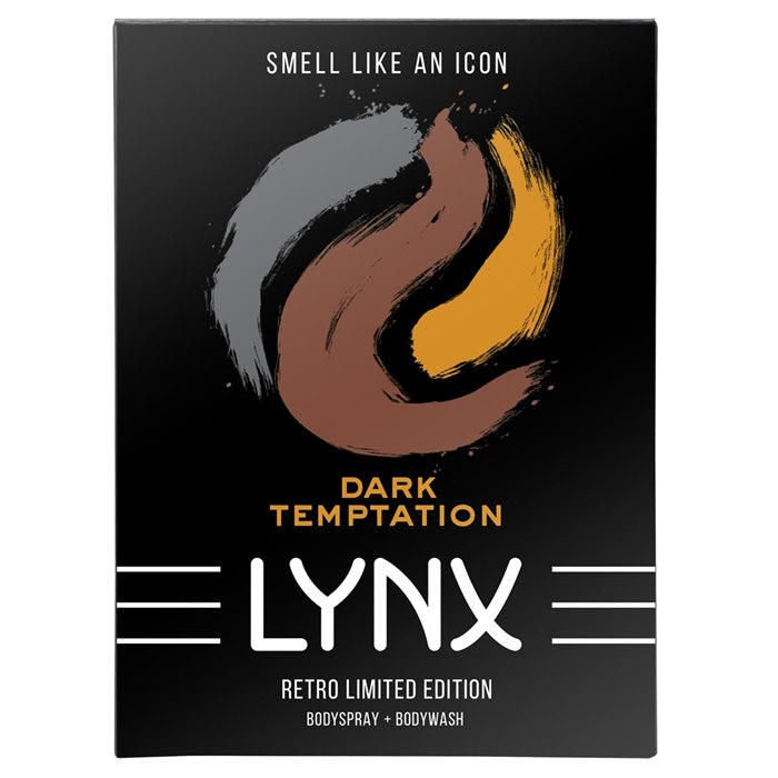 Packaging illustration of Lynx's Dark Temptations scent