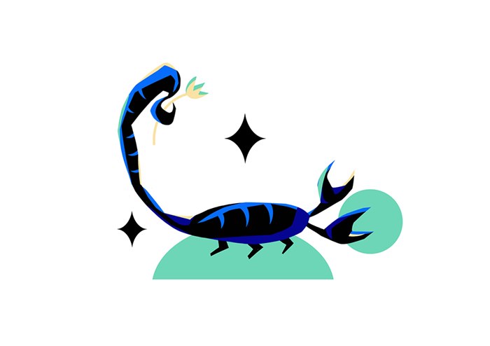 Scorpio astrological sign illustration