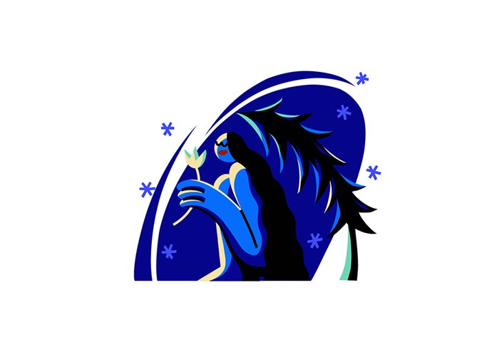 For Condé Nast Traveler, Lin Chen creates an astrological sign illustration