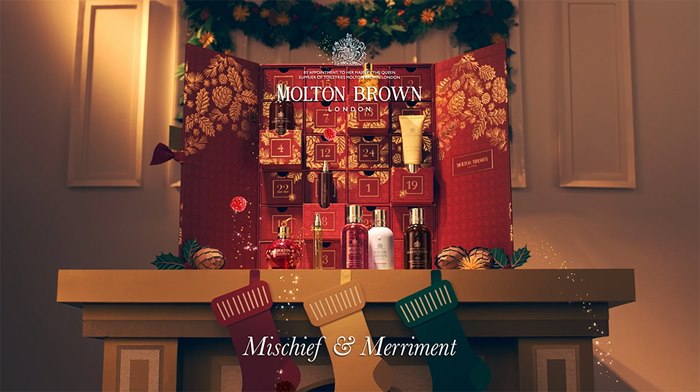 Christmas advertisement from Molton Brown