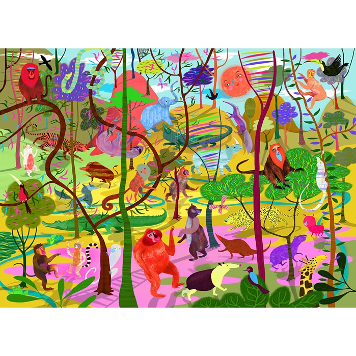 A sketch of wild creatures by Anne Wilson