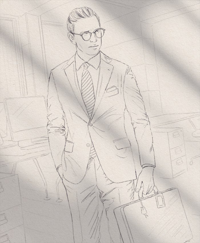 Artwork of corporate dress-code by Debora Islas